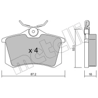 KLOCKI HAMULCOWE BPD702959MTL