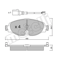 KLOCKI HAMULCOWE BPD723460MTL