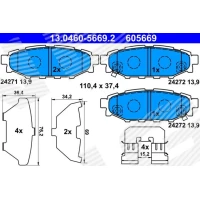 KLOCKI HAMULCOWE BPD725350AT