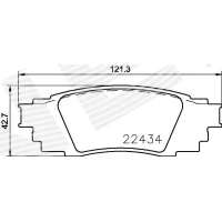 KLOCKI HAMULCOWE BPD761955BE
