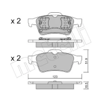 KLOCKI HAMULCOWE BPD792734MTL