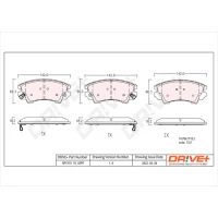 KLOCKI HAMULCOWE BPD801830DRV