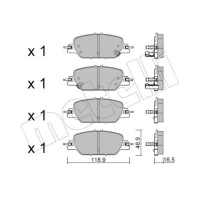 KLOCKI HAMULCOWE BPD825678MTL
