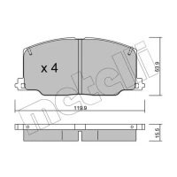 KLOCKI HAMULCOWE BPD833635MTL