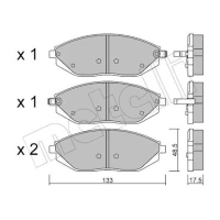 KLOCKI HAMULCOWE BPD896560MTL