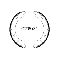 SZCZĘKI HAMULCA RĘCZNEGO BSS325099VA