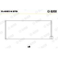 WKŁADKI WAŁU KORBOWEGO CB058826GL