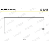 WKŁADKI WAŁU KORBOWEGO CB104934GL