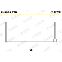 WKŁADKI WAŁU KORBOWEGO CB110691GL