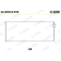 WKŁADKI WAŁU KORBOWEGO CB172045GL