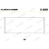 WKŁADKI WAŁU KORBOWEGO CB259919GL