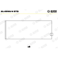 WKŁADKI WAŁU KORBOWEGO CB287460GL