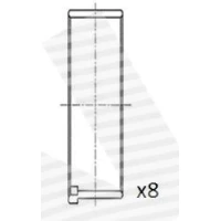 WKŁADKI WAŁU KORBOWEGO CB544835FA