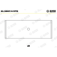 WKŁADKI WAŁU KORBOWEGO CB548159GL