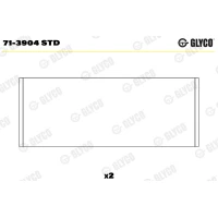 WKŁADKI WAŁU KORBOWEGO CB720850GL
