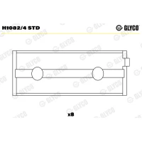 ŁOZYSKA WAŁU KORBOWEGO CSB306874GL