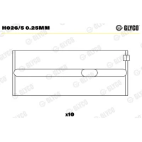 ŁOZYSKA WAŁU KORBOWEGO CSB359093GL