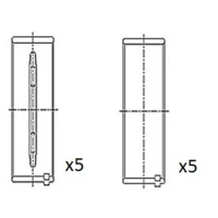 ŁOZYSKA WAŁU KORBOWEGO CSB804310FA