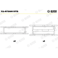 ŁOZYSKA WAŁU KORBOWEGO CSB901047GL