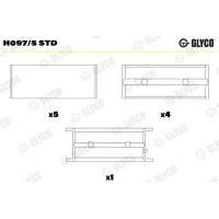 ŁOZYSKA WAŁU KORBOWEGO CSB907263GL