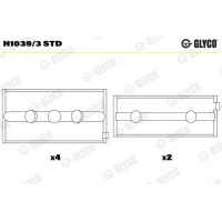 ŁOZYSKA WAŁU KORBOWEGO CSB977621GL
