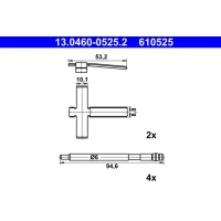 UCHWYTY KLOCKÓW HAMULCOWYCH DBA112139AT