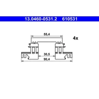 UCHWYTY KLOCKÓW HAMULCOWYCH DBA394783AT
