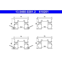 UCHWYTY KLOCKÓW HAMULCOWYCH DBA887144AT