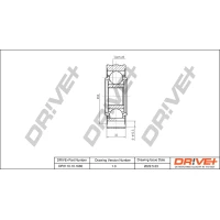 ZESTAW PRZEGUBÓW WAŁU NAPĘDOWEGO DJK830026DRV