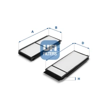 FILTR WNĘTRZA EF227256UF