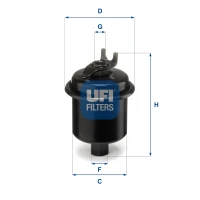 FILTR PALIWA FF695448UF
