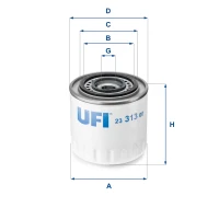 FILTR OLEJU OF187311UF
