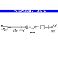 LINKA HAMULCA POSTOJOWEGO PBC287596AT