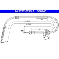 LINKA HAMULCA POSTOJOWEGO PBC451408AT