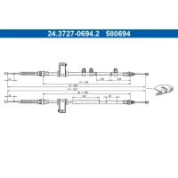 LINKA HAMULCA POSTOJOWEGO PBC494403AT