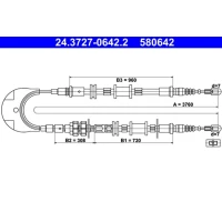 LINKA HAMULCA POSTOJOWEGO PBC584238AT