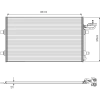 CHŁODNICA KLIMATYZACJI RC901080VA