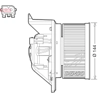WENTYLATOR NAGRZEWNICY RPV366952DS
