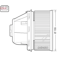 WENTYLATOR NAGRZEWNICY RPV403060DS